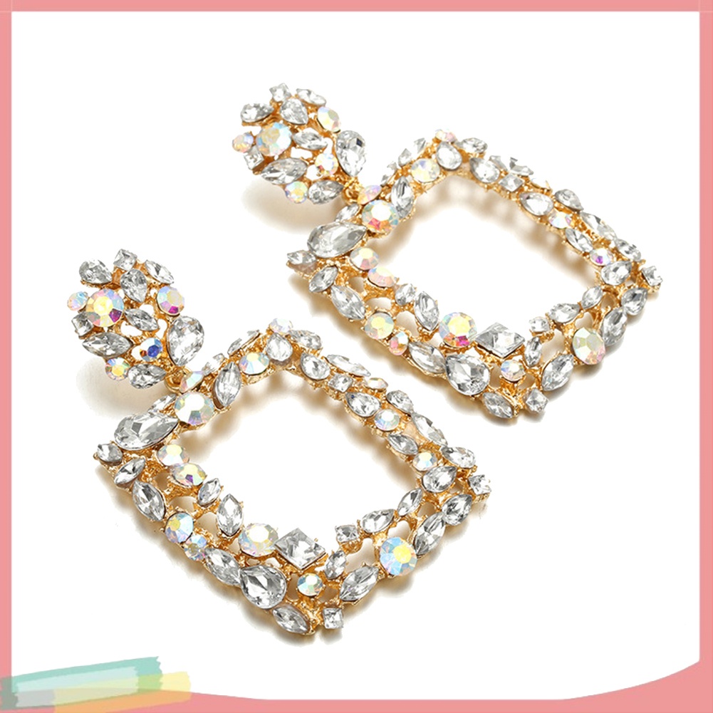 Khuyên tai đính đá phong cách Bohemian dành cho nữ