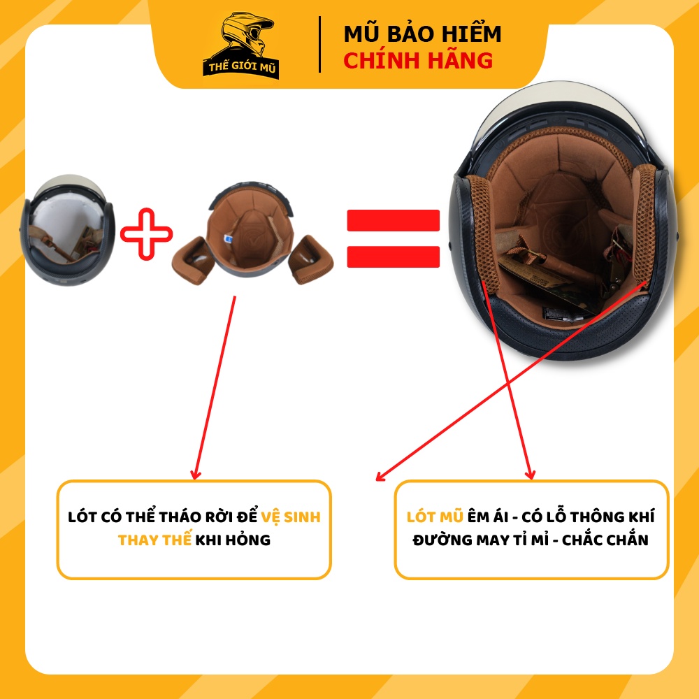 Mũ bảo hiểm 3/4 đầu Royal M139 kính âm màu trắng tem V2 SPEED CULT