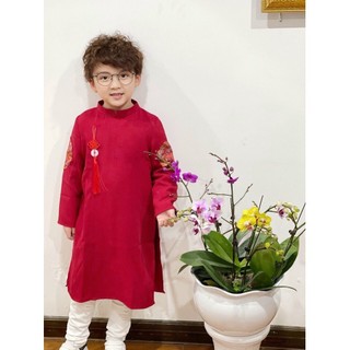 [Xả Kho] Áo dài gấm cách tân cho bé trai