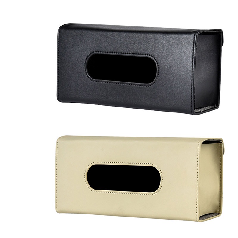 Túi Da Đựng Khăn Giấy Treo Tấm Che Nắng Xe Hơi Có Thể Rút Lại