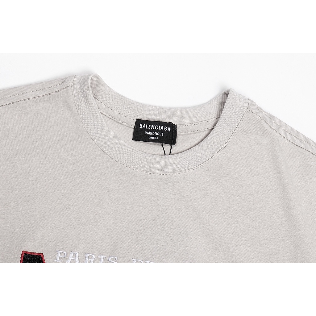 Blcg Áo Thun Tay Ngắn oversize Thêu Chữ Chính Hãng Phong Cách vintage