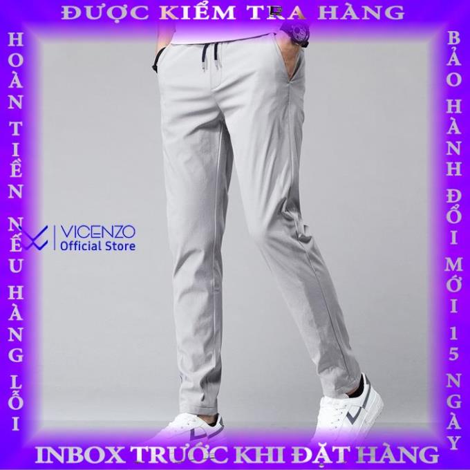Quần Dài Nam Thu Đông Vicenzo Cao Cấp Co Giãn Nhẹ, Quần Dài Thể Thao Nam - Mã QTTXD hanthien