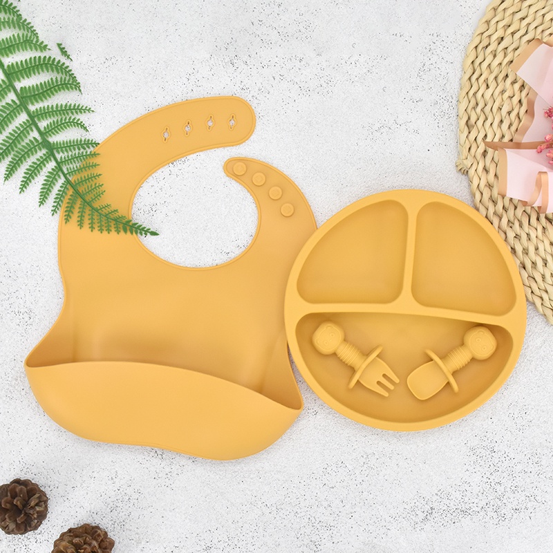 Bộ 10 Dụng Cụ Ăn Bằng Silicone Không BPA Cho Bé