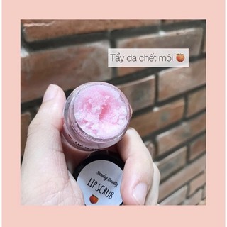 Tẩy da chết môi đào làm hồng giảm thâm môi thiên nhiên Sunday Beauty handmade