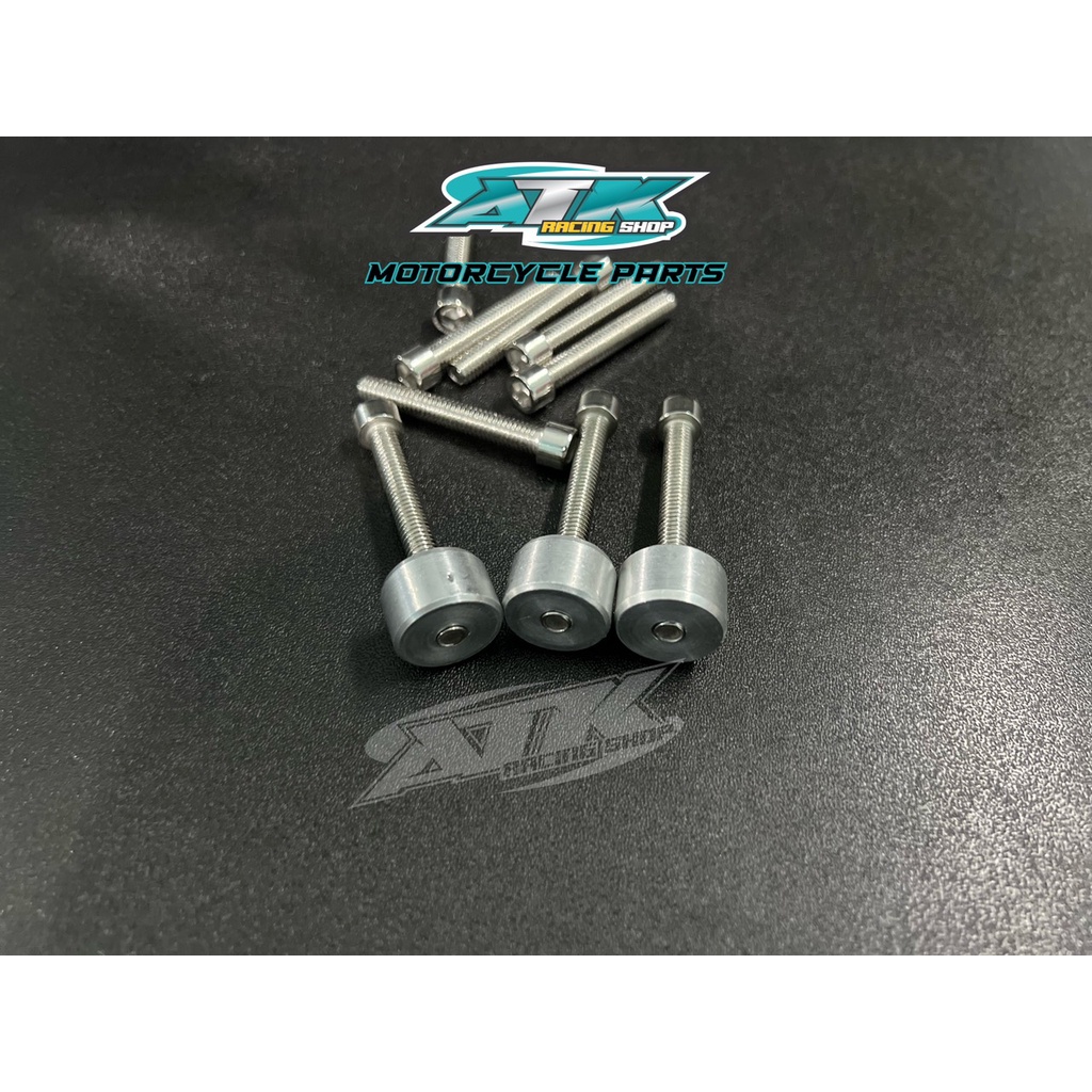 Cục nhôm đóng ghi đông bắt gù tay lái xe máy vô cùng chắc chắn có kèm ốc taro ren răng sẵn có cục nhôm lớn xe SONIC