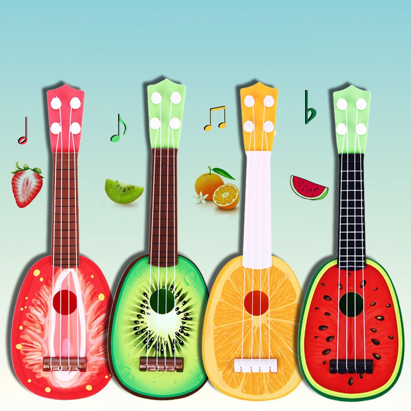 Đàn guitar mini, đàn ghi ta, đàn trái cây giúp bé phát triển âm nhạc, đồ chơi cho bé, đồ chơi trẻ em,trí tụê, thông minh