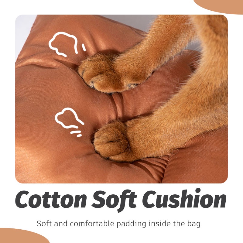 HamshMoc Ba Lô Mang Thú Cưng Đi Du Lịch Mềm Mại Tiện Dụng