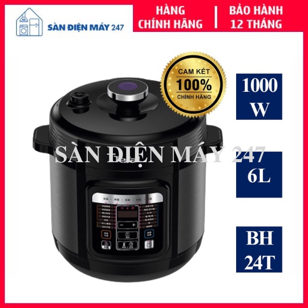 Nồi Áp Suất Điện Tử Tefal Home Chef CY601868, Dung Tích 6L, Hàng Chính Hãng, Bảo Hành 24 Tháng