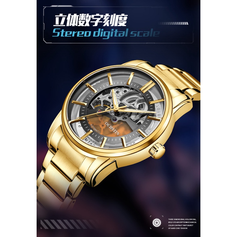 Đồng Hồ Cơ Tự Động Chống Thấm Nước 2022 Màu Đen Samurai Cho Nam