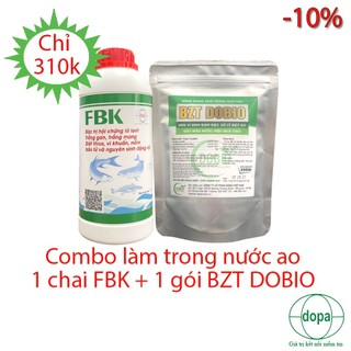 Combo 1 chai fbk + 1 gói bzt dobio sát khuẩn, làm trong nước
