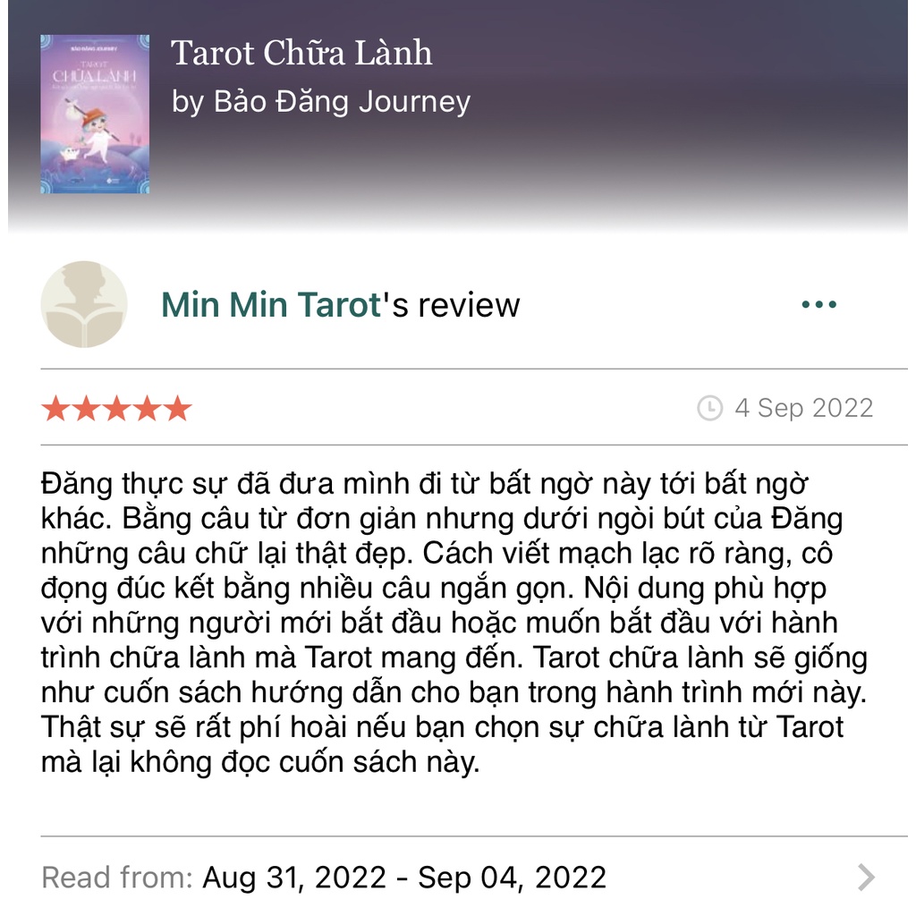 Combo Tarot Chữa Lành + Bộ Bài Tarot Tiếng Việt CHO NGƯỜI MỚI