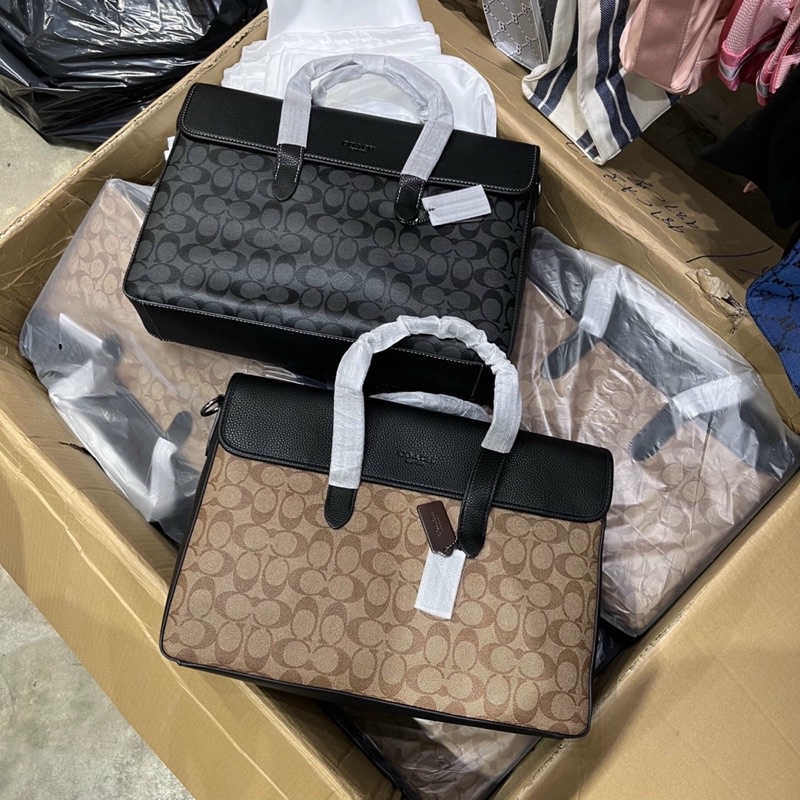 CẶP XÁCH COACH SULLIVAN PORTFOLIO BRIEF IN SIGNATURE CANVAS