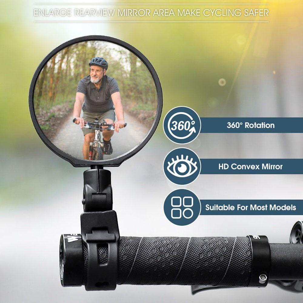 Gương Chiếu Hậu Xoay 360 Độ Có Quai Đeo Cổ Tay Tùy Chỉnh Tiện Dụng Cho Xe Đạp Leo Núi