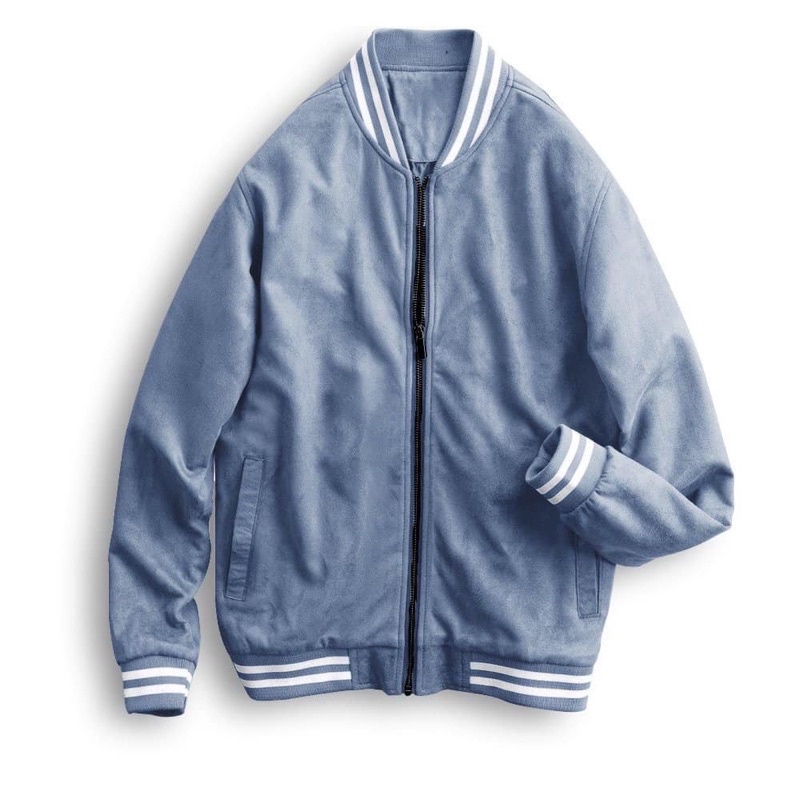 áo bomber chất da lộn đẹp thời trang phong cách hàn quốc giá rẻ hợp với túi tiền.k_shop1997