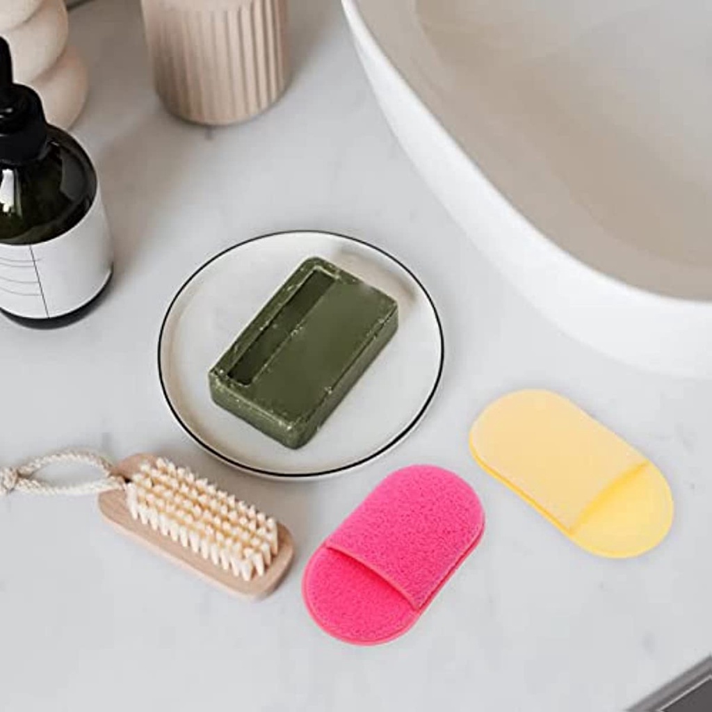 Set 6 Găng Tay Bọt Biển Tẩy Tế Bào Chết Làm Sạch Sâu Dành Cho Da Mặt / Toàn Thân