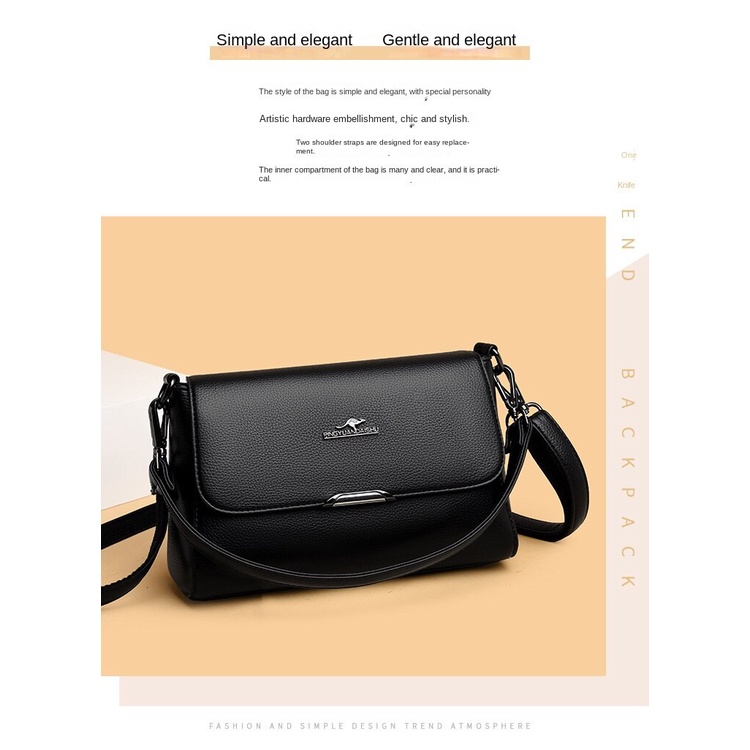 Túi Đeo Chéo Da Mềm Hình Vuông Màu Trơn Thời Trang 2022 Cho NữTúi Xách Phong Cách Đường Phố Cho Mẹ Và Bé