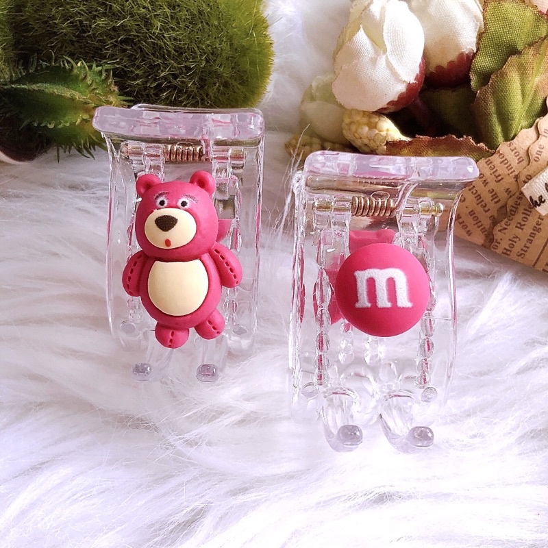 Kẹp tóc càng cua 5 răng gấu dâu Lotso