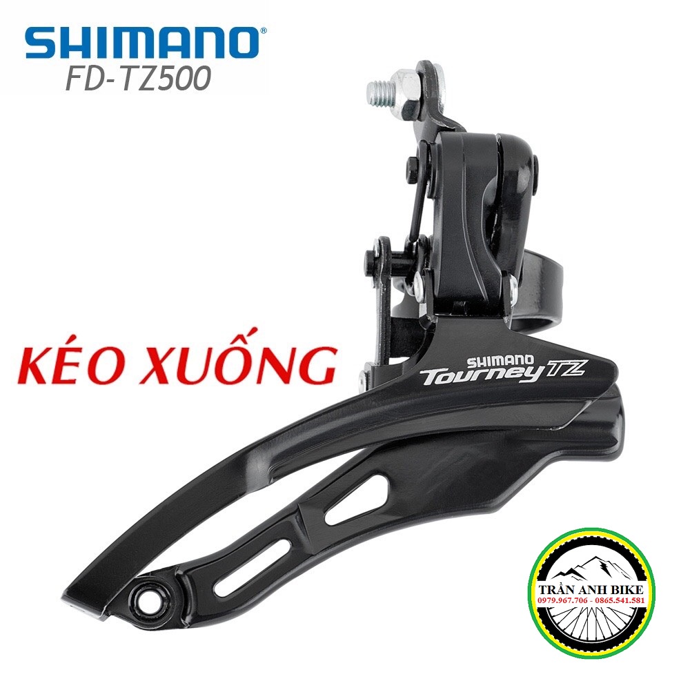 Sang đĩa  xe đạp SHIMANO TOURNEY FD TZ500 - Hàng chính hãng