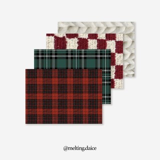 Daice || 'christmas pattern' sticker - sticker/nhãn dán/decal trang trí