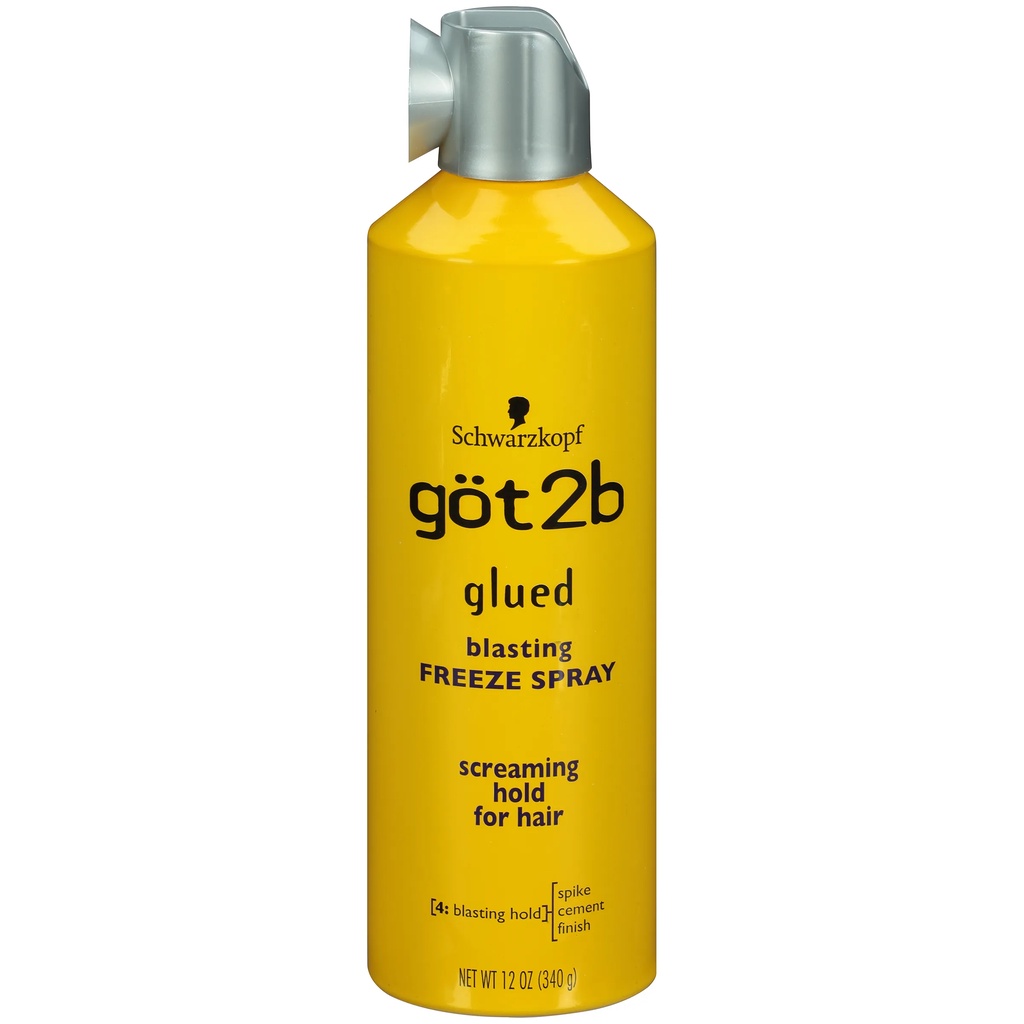 Xịt giữ nếp tóc Got2b Glued Freeze Schwarzkopf - 340gram