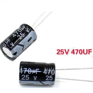 Túi 20 cái 470UF 25V TỤ HÓA 25V470UF 8*12MM