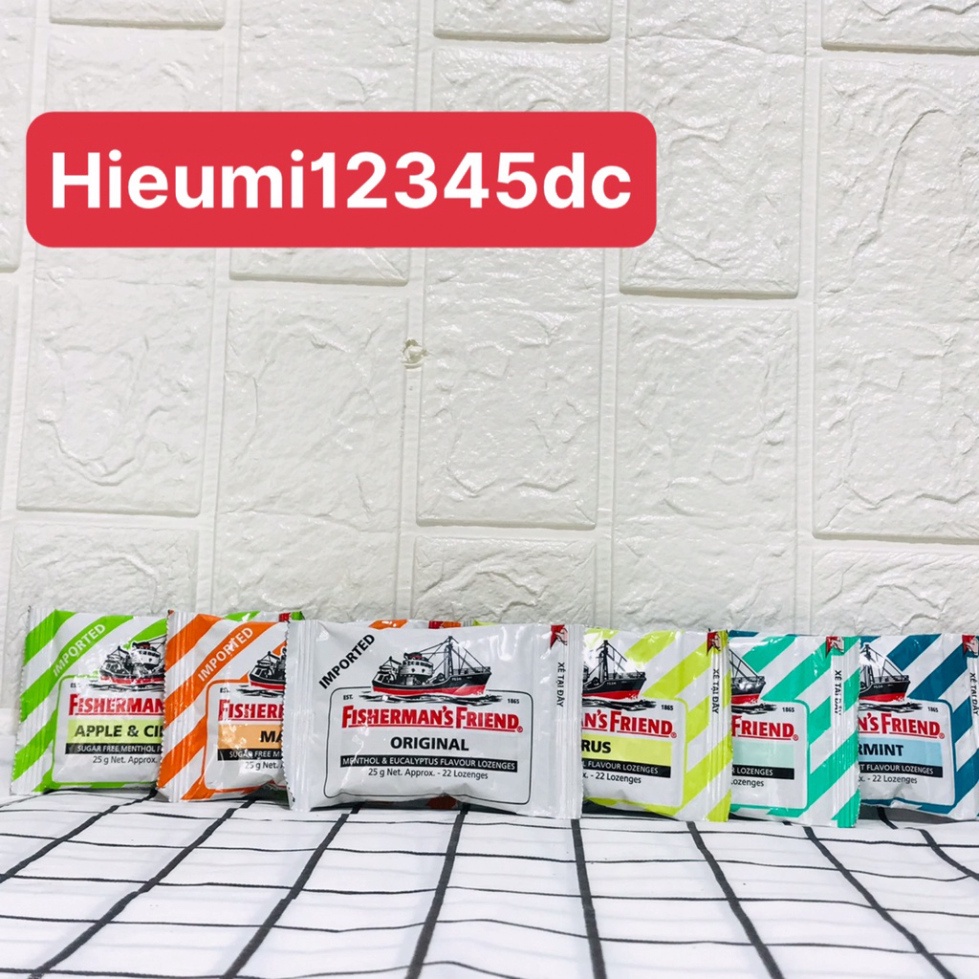 Kẹo Cay Con Tàu Fisherman's Friend Không Đường 25g