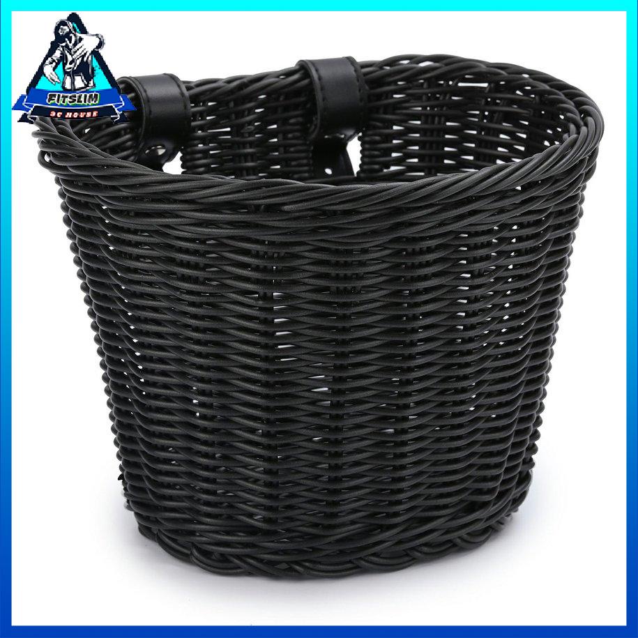 [Fit] Giỏ đựng xe đạp Trẻ em dệt Bé trai gái Xe thăng bằng đan liễu gai [S/13]