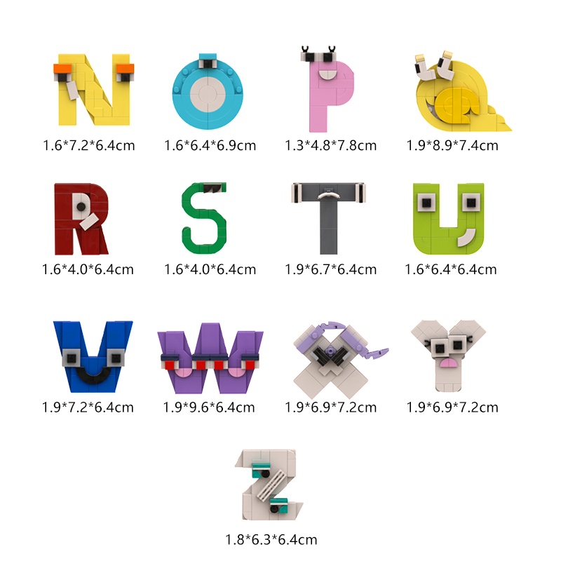 Bộ 26 Chữ Cái Tiếng Anh MOC Sáng Tạo Cho Bé