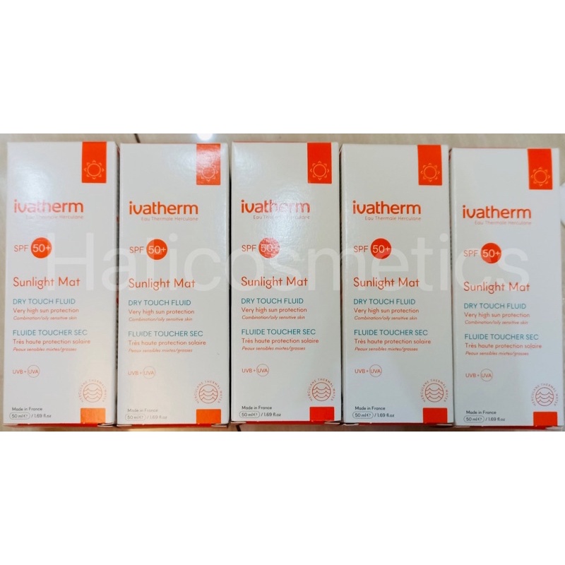 Kem chống nắng IVATHERM sunlight dry touch xanh