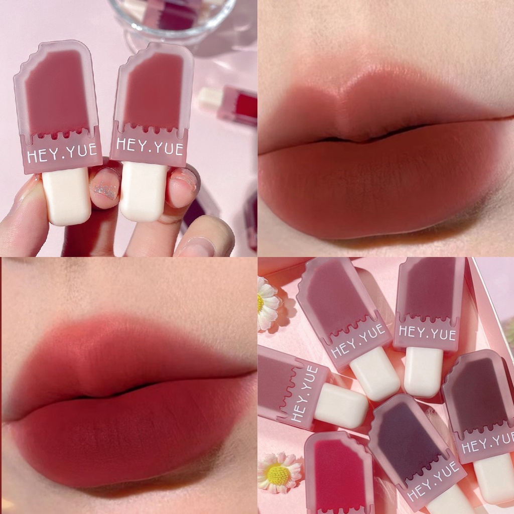 Son kem lì HEY YUE chất nhung mướt môi mềm mịn quyến rũ Lip Cosmetic