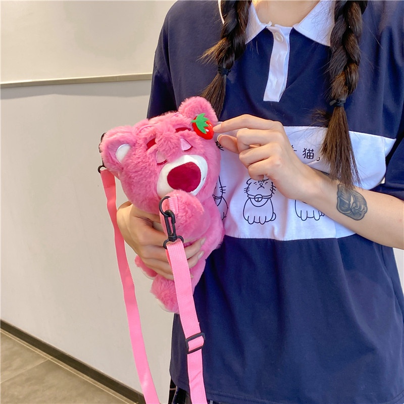 Túi Đeo Chéo Hình Gấu Teddy Dễ Thương Xinh Xắn Cao Cấp