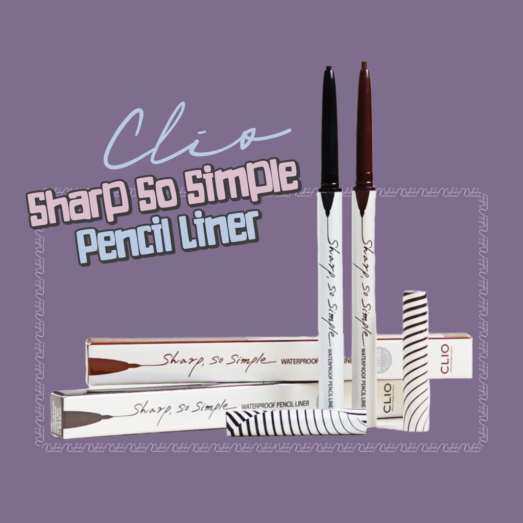 Kẻ mắt CLIO Sharp, So Simple Waterproof Pencil Liner