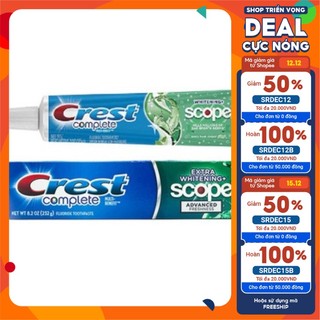 Kem Đánh Răng Crest Complete Extra Whitening Scope 232G