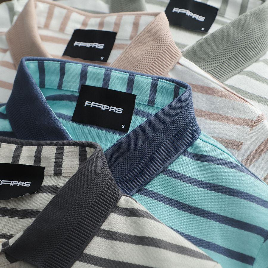 Áo Polo Nam Danny Sọc Màu Trẻ Trung Chất Vải Cotton Co Giãn Phong Cách Lịch Sự Form Regular Dễ Phối Đồ - FAPAS