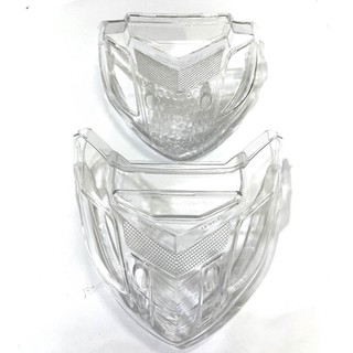 Nắp ốp hậu trắng wave50cc-100-110 nhựa trong suốt
