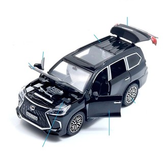 Mô Hình Xe Hơi Lexus LX570 Tỉ Lệ 1: 36 Bằng Hợp Kim Có Đèn Và Nhạc Độc Đáo Sống Động