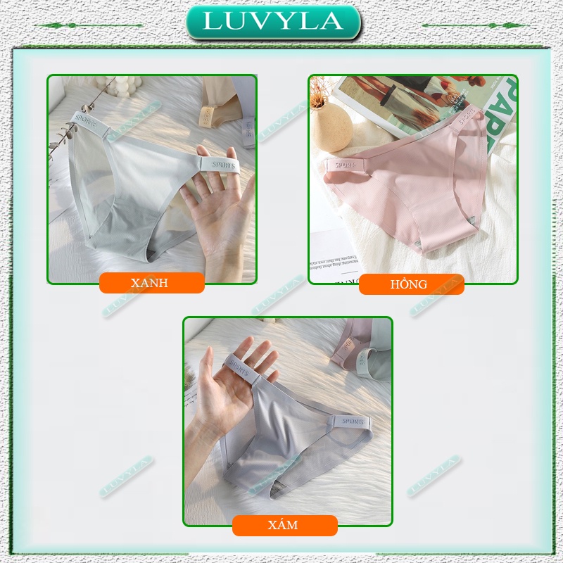 Quần lót nữ su đúc thun lạnh sexy kháng khuẩn cao cấp LUVYLA QLS13