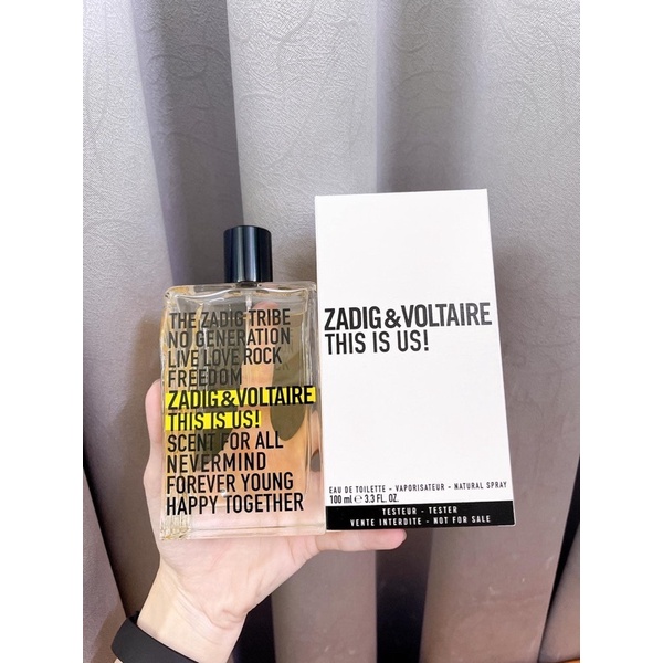 Nước hoa Zadig This is Us - 100ml Tester