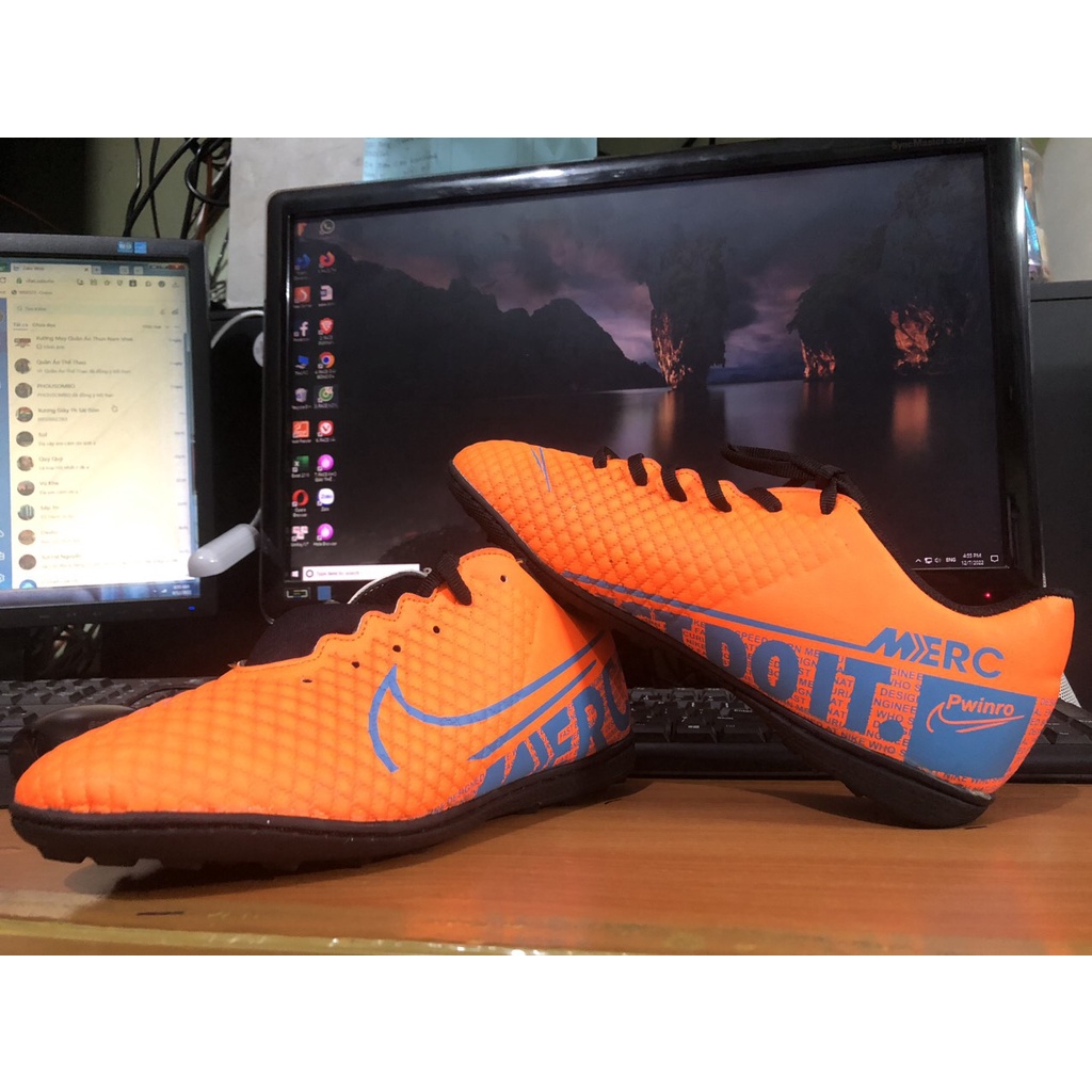 Giày đá bóng sân cỏ nhân tạo Nike mẫu mới cưc hot giày may sẵn đế chắc chắn