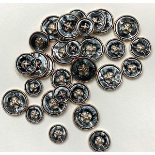 5 nút kiểu vân xà cừ, dùng may áo vest, áo khoác, áo kiểu
