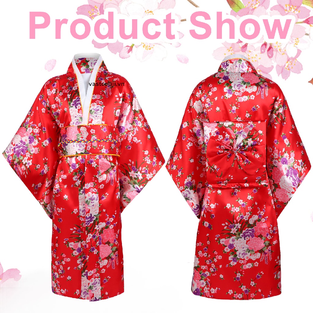 Đầm Kimono Truyền Thống Nhật Bản Xinh Xắn Cho Bé Gái