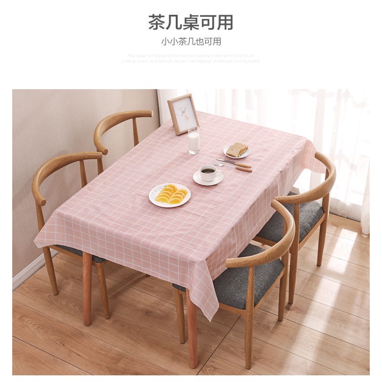 Khăn Trải Bàn Caro Trải Bàn Vuông Tròn Chữ Nhật PVC Không Thấm Nước PINKWISH B506