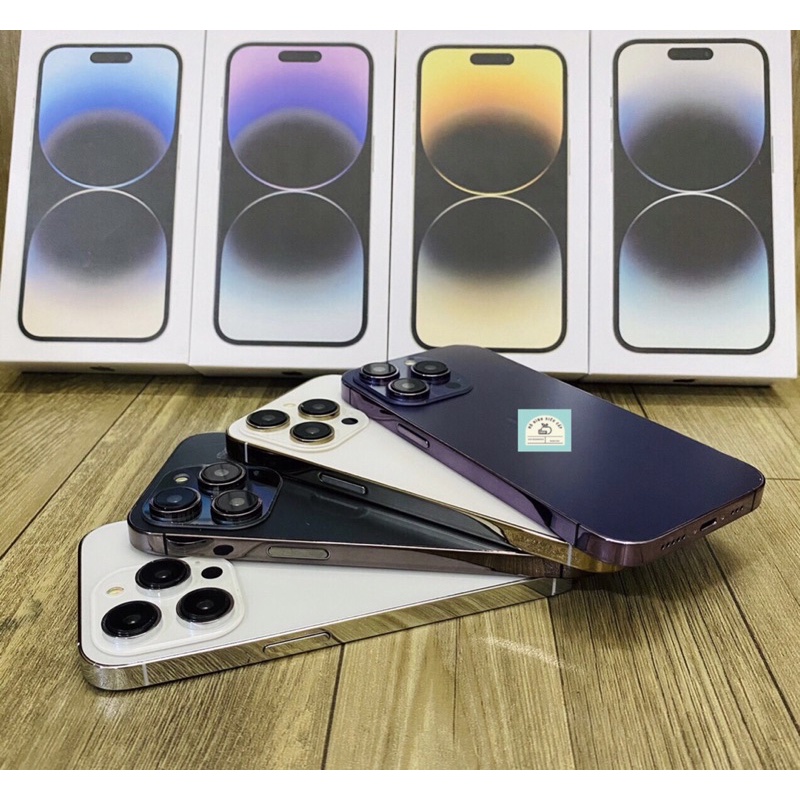 Mô Hình và Hộp Đựng 14Pro / 14Promax Màu Tím, Vàng, Trắng, Đen Mẫu Mới Nhất Siêu Đẹp / Mô Hình Điện Thoại Trưng Bày