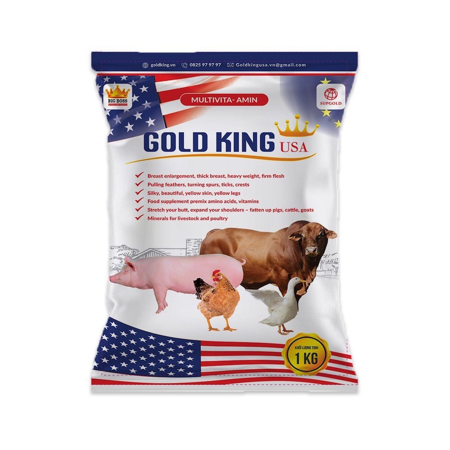 GOLDKING USA Siêu Vỗ Béo Vật Nuôi
