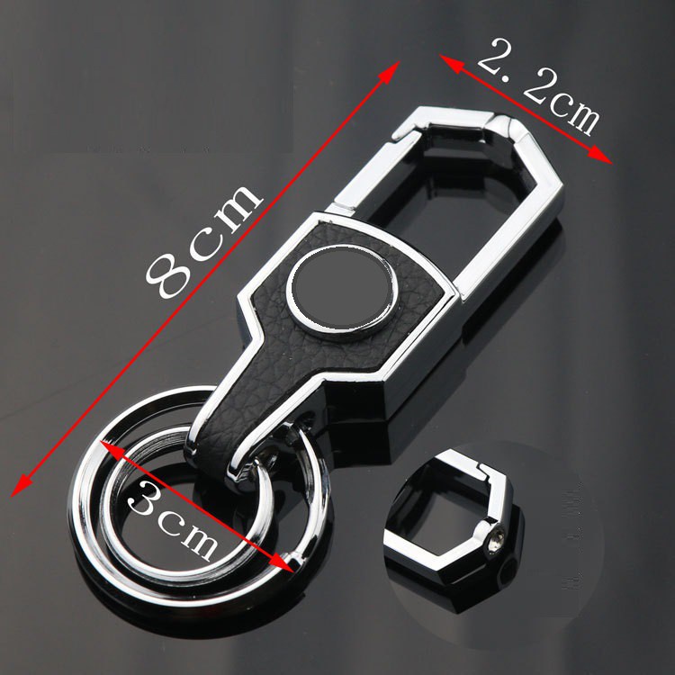 Móc Chìa Khóa Ô Tô Bọc Da Cao Cấp Gắn Logo Theo Hãng Xe Thiết Kế Sang Trọng