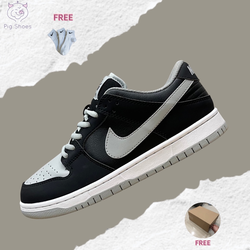 Giày Nike SB Dunk Low SB J-Pack Shadow, Nike SB Đen Xám Phối Màu Đơn Giản Chuẩn SC; Đầy Đủ Box - Bill, Tặng Vớ Trắng