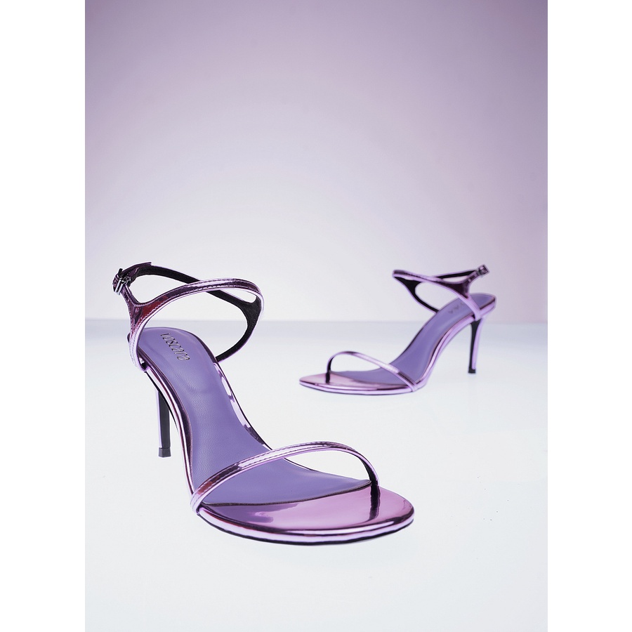 Vascara GIÀY SANDAL METALLIC QUAI MẢNH - SDN 0737 - MÀU TÍM