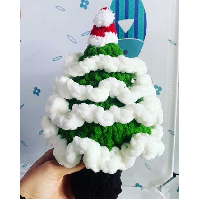 Cây thông noel bằng len trang trí🎄🎄