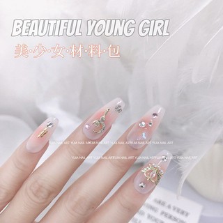 charm đá đỏ nail- gắn móng- trang trí móng tay