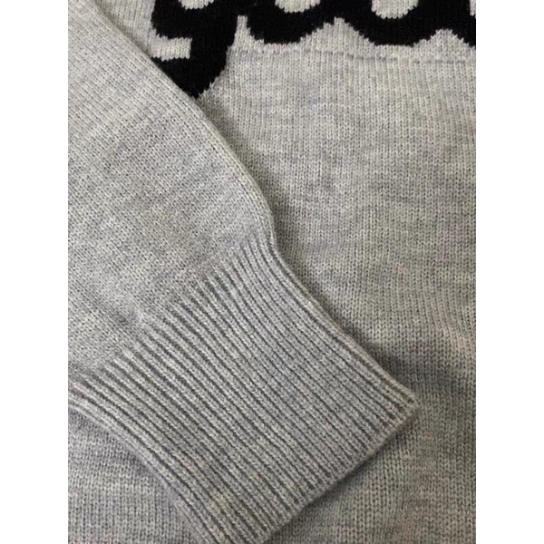 Áo len mũ GOOD màu ghi